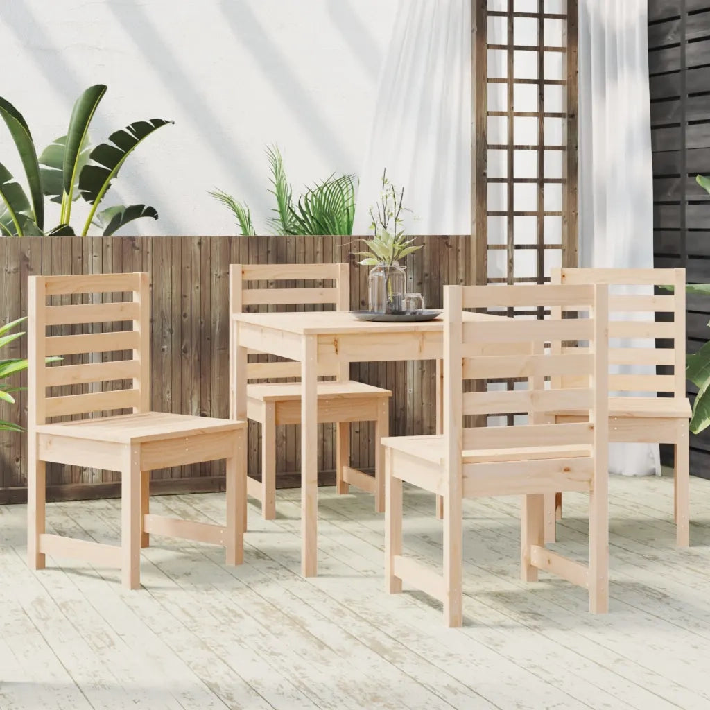 Set da Pranzo per Giardino 5 pz in Legno Massello di Pinocod mxl 76275