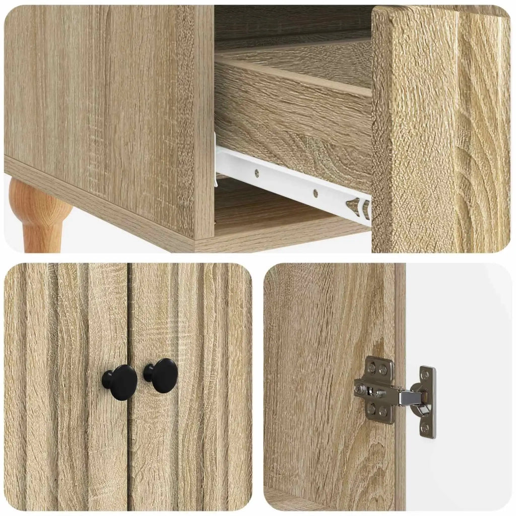 Credenza Rovere Sonoma 66 x 34,5 x 95 cm Legno ingegnerizzato