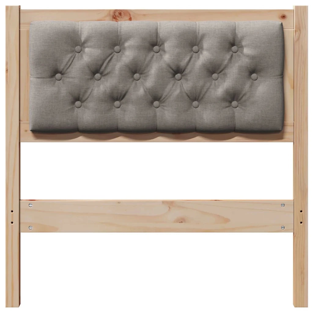 Testiera Altro Marrone e taupe 75 cm Legno di pino massello