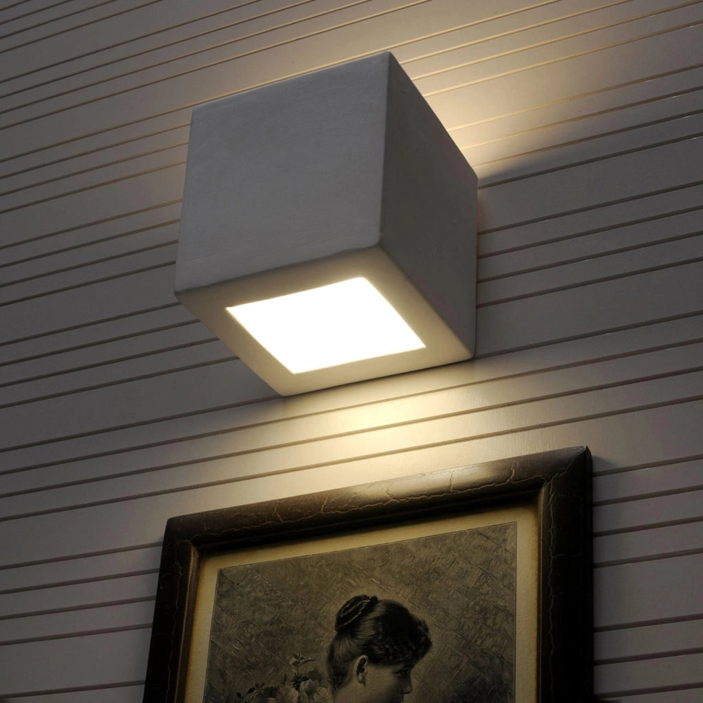 Applique ceramica bianca REGULO Pure Lume E27 15cm IP20