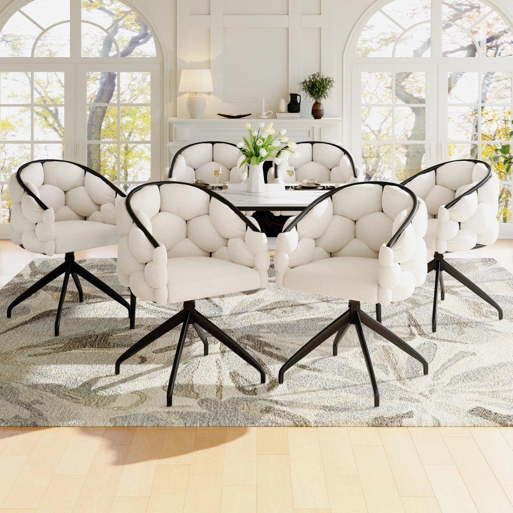 Sedia di lusso - Zephmum - 360¡ã rotazione - Beige