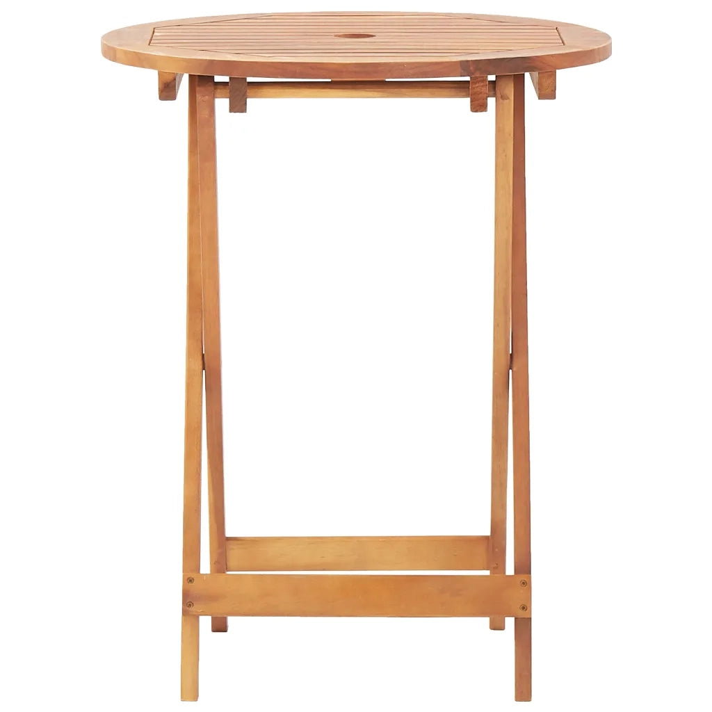 Set da Bistrot 3pz Bianco Crema in Tessuto e Legno Massello