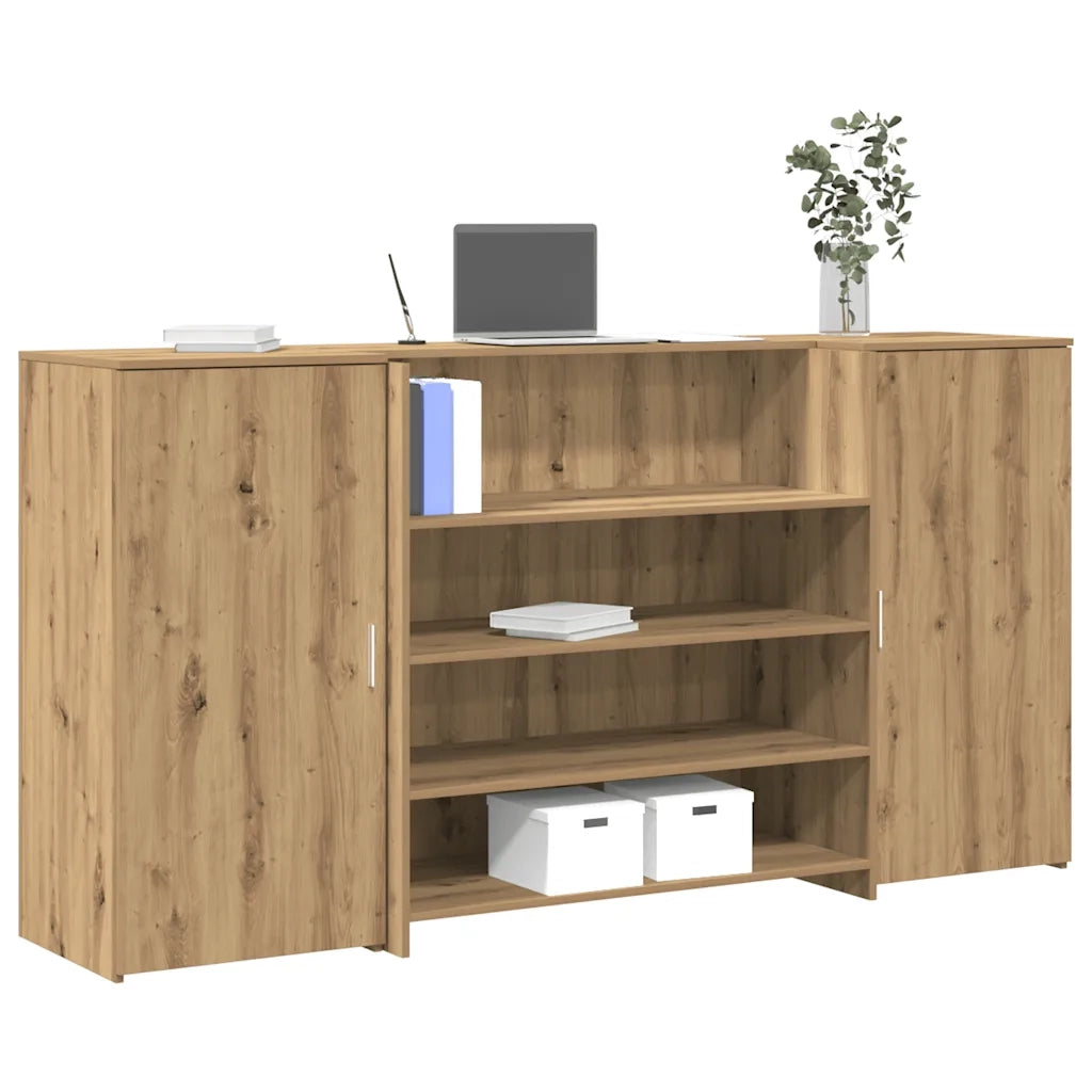 vidaXL Banco Reception Rovere Artigianale 200x50x103,5cm in Truciolato