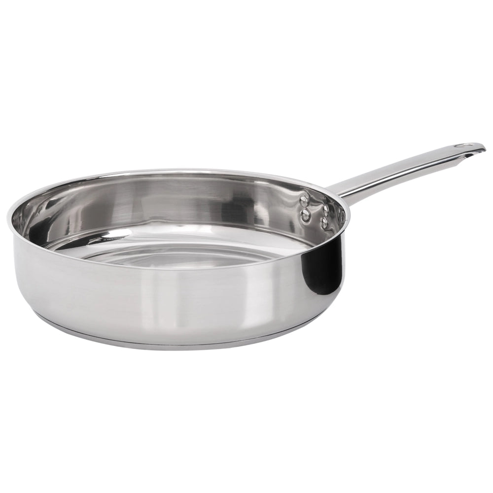 Set di pentole e padelle da 7 pezzi in acciaio inossidabile argento 3 pentole con coperchio e 1 padella