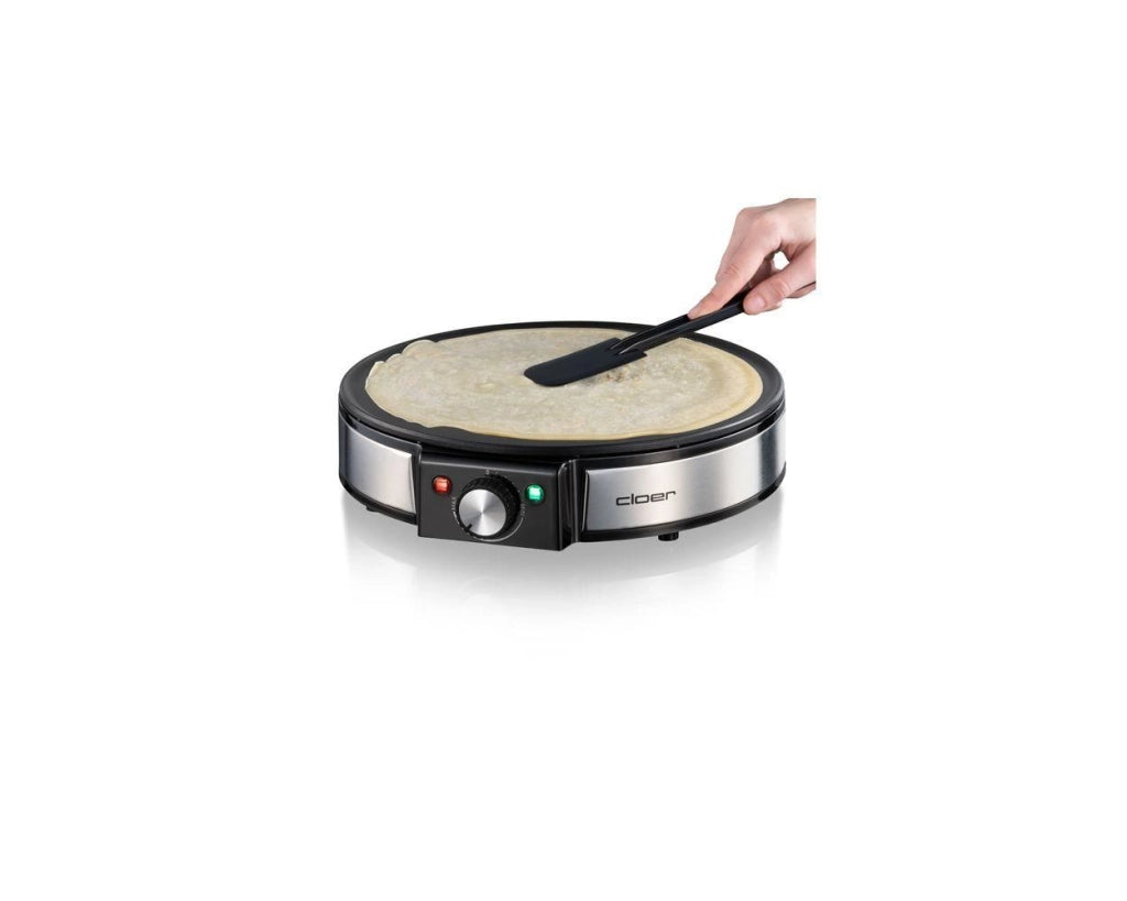 Cloer 6630 crepiera 2 crepe Nero, Acciaio inossidabile