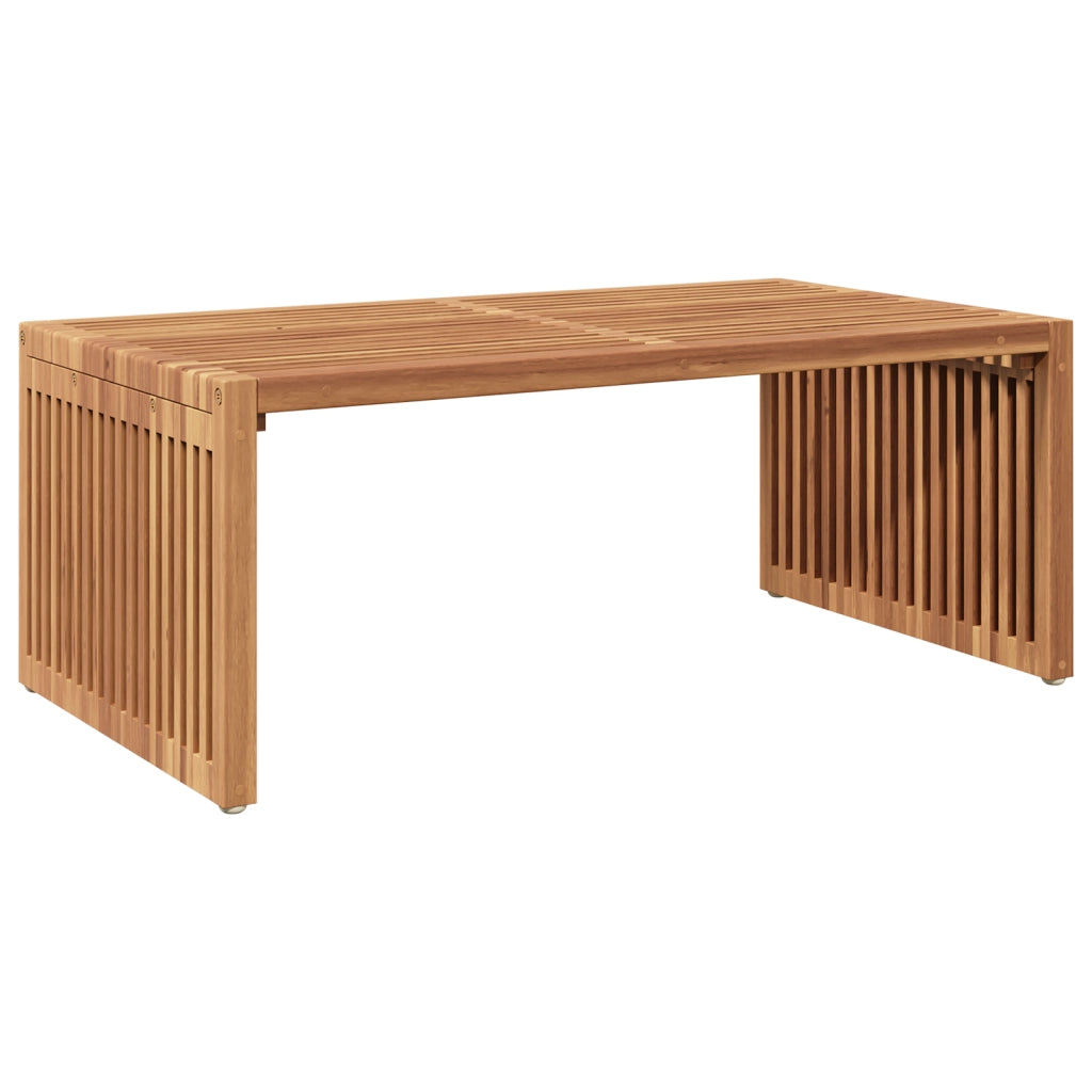 Tavolo Laterale da Giardino 90x49.7x36 cm Legno Massello Teak