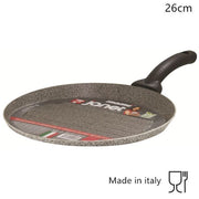 Trade Shop - Padella Bistecchiera Tonda Multiuso Cucina Antiaderente Antigraffio 7 Strati Da 26/30cm -    -26 Cm   -
