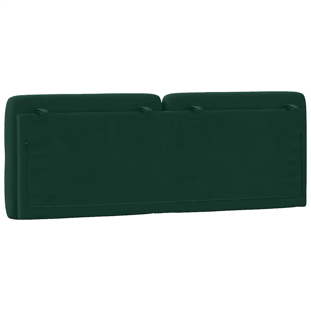 Cuscino Testiera Verde Scuro 120 cm in Velluto CFW7197543