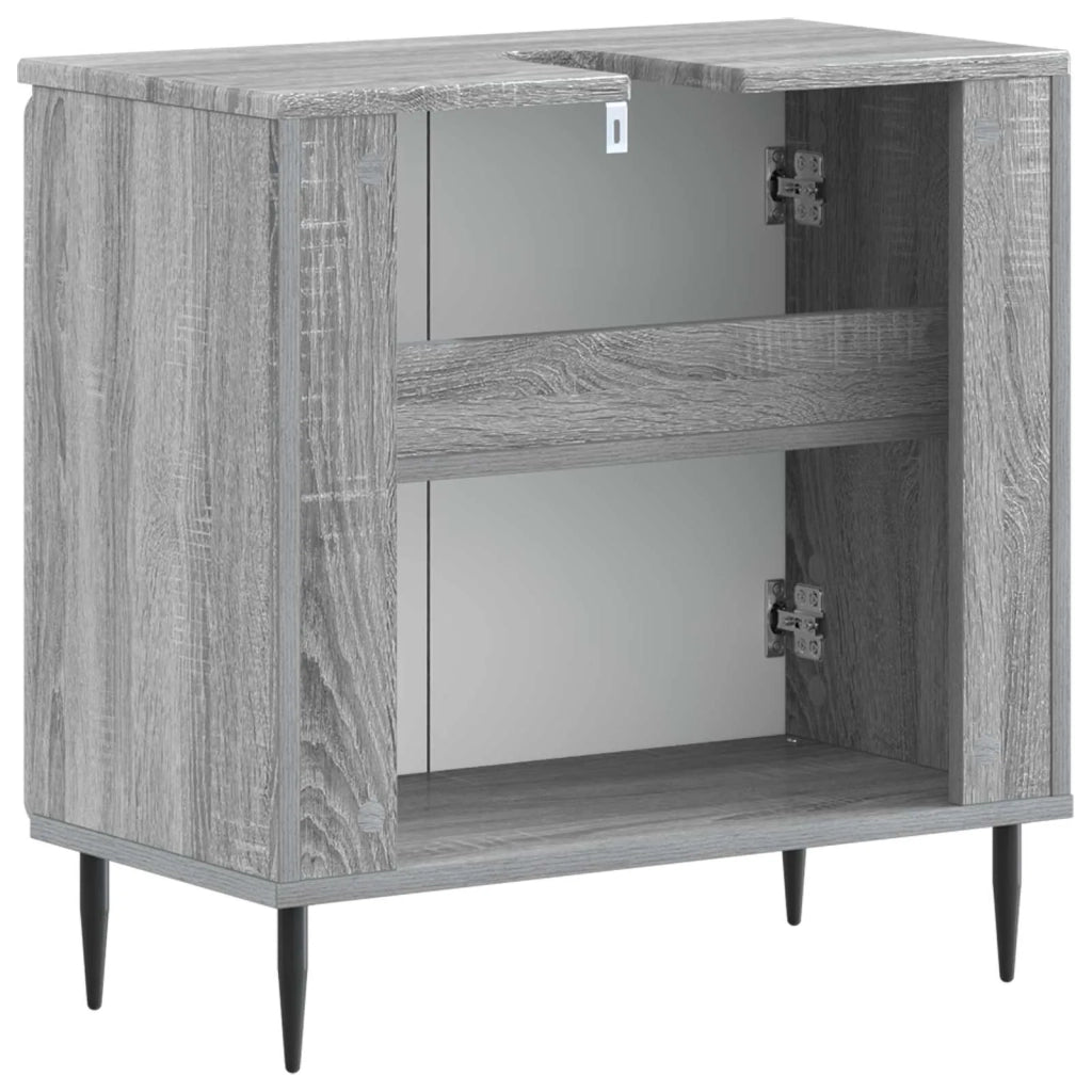 Armadio per Lavabo da Bagno ZWOLLE Sonoma grigio 896351