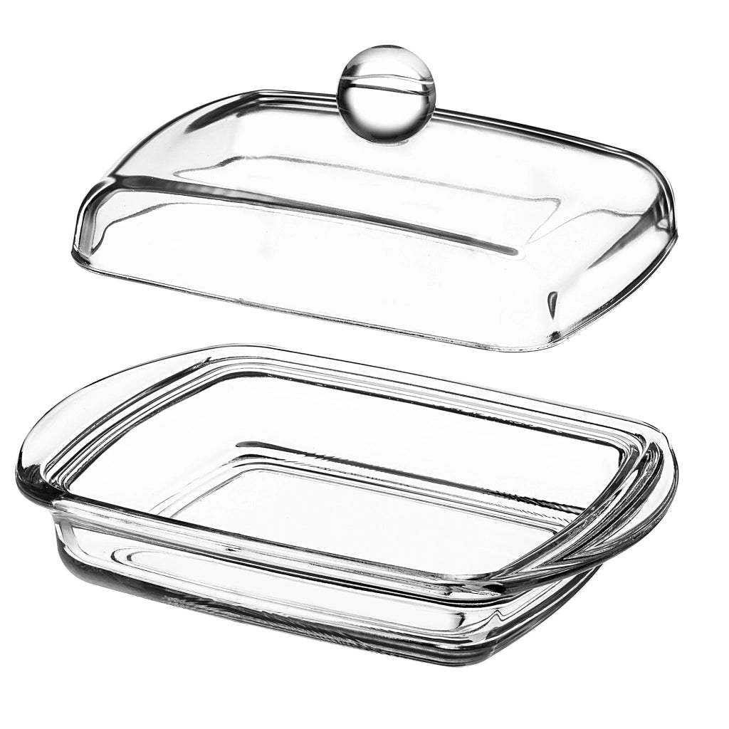 Burriera KADAX con coperchio per contenitore in vetro da 16 cm, classica