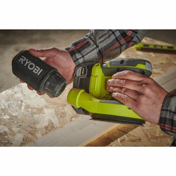 RYOBI RROS18-0 Levigatrice Rotorbitale a Batteria 18V ONE+ Diametro Disco 125 mm Velocita' 20000 oscillazioni-min Senza Batteria e Caricatore colore Nero