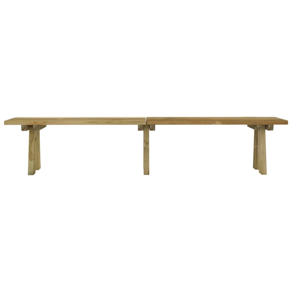 Panca da giardino mobili da giardino per esterni terrazza 220 x 38 x 45 cm legno di pino massiccio impregnato 02_0011302
