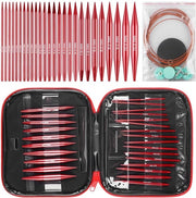 Set di aghi a rondi per progetti di broderia - 13 misure 2,75-10,0 mm - Alluminio - Ideale per principianti/professionisti - Incluso zaino - Aghi a rondi per broderia