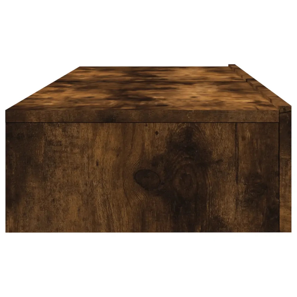 Mobili Porta TV con Luci LED 2 pz | Armadietto TV | Mobile Porta TV Rovere Fumo 60x35x15,5 cm