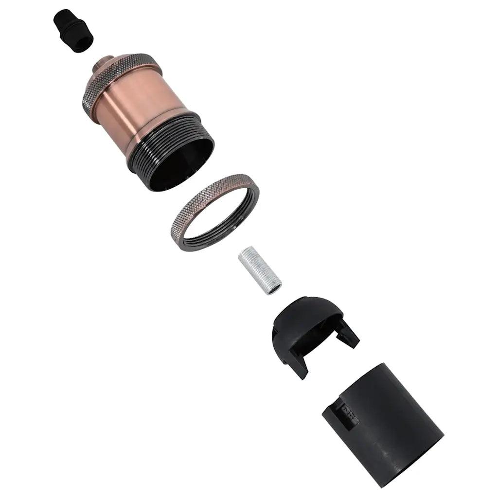 Portalampade 2 pz Rosso Bronzo E27 4106524