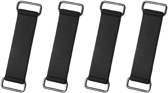 Accessori per ATV scooter 4 x Cinture in gomma Accubak Spanband Rekbare Accu Spanband Cinturino fissa per motocicletta con Spillo metallico per Accessori motocicletta Zwart