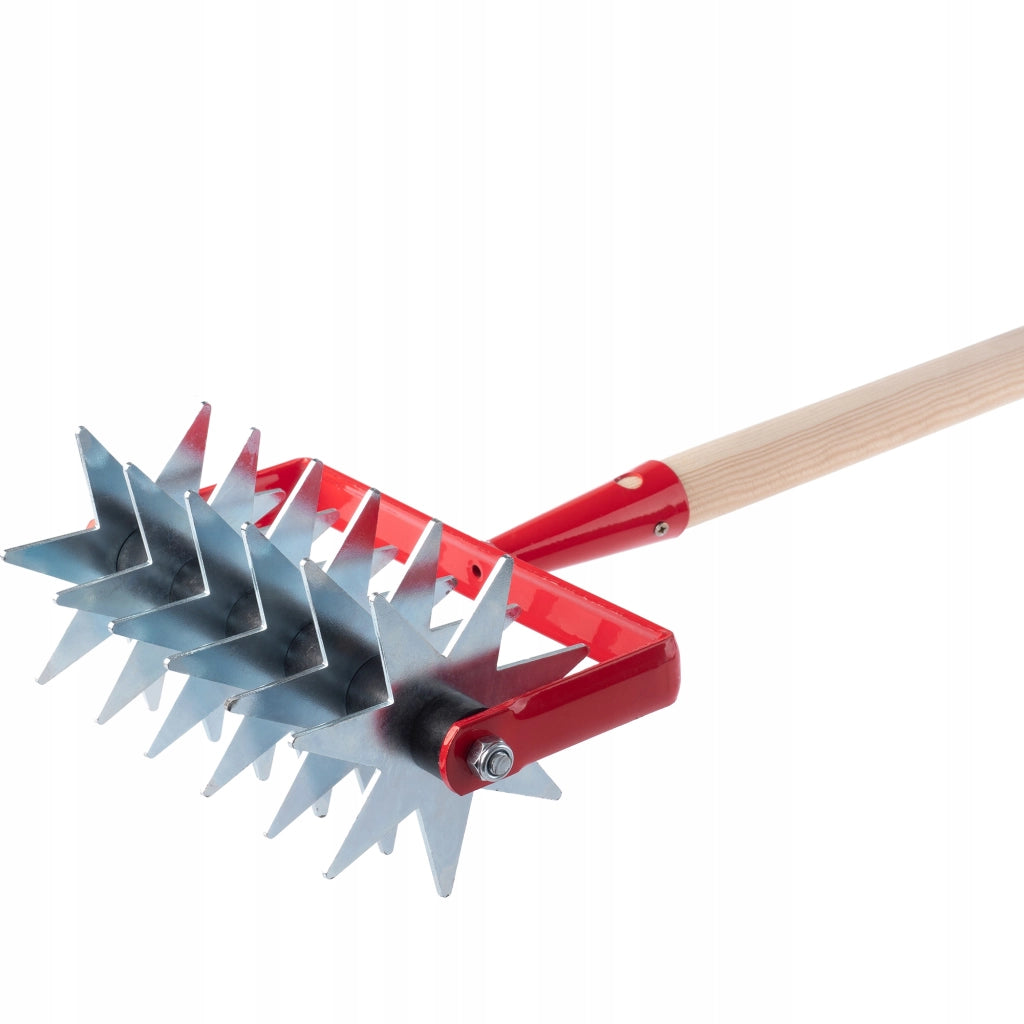 KADAX Coltivatore manuale per la lavorazione del terreno, arieggiatore da giardino, 145 cm, rotativo