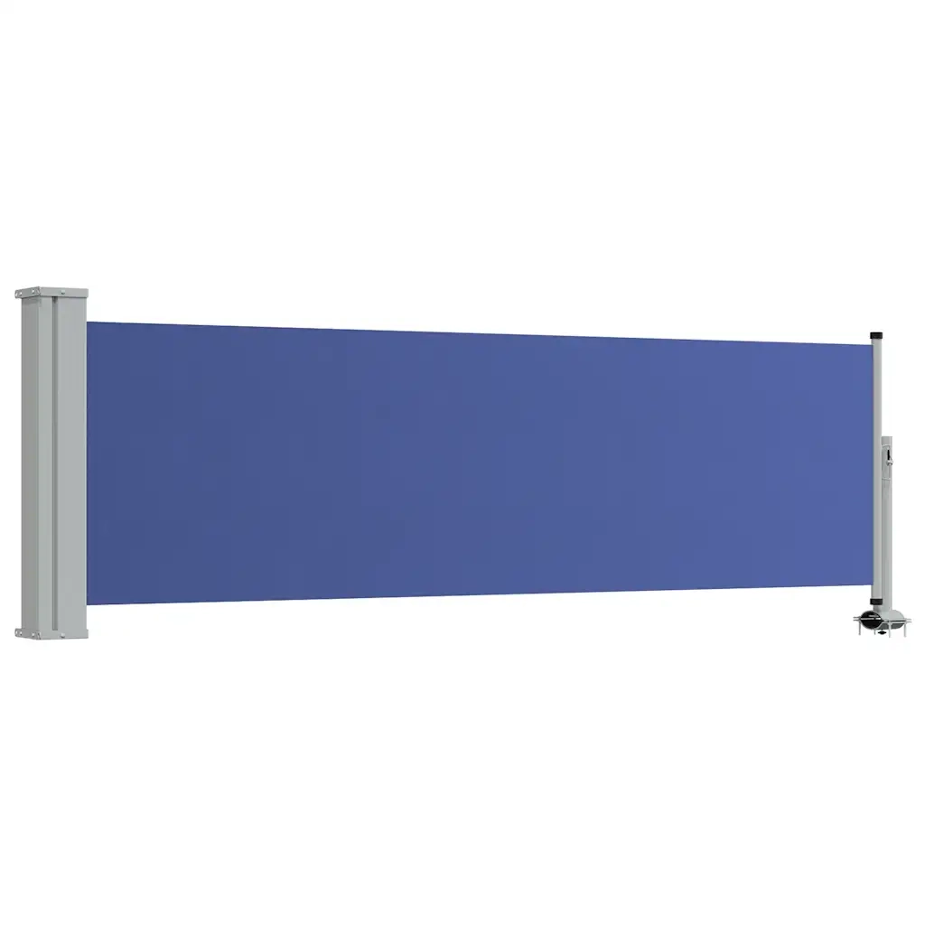 Tenda Laterale Retrattile per Patio 80x300 cm Blu 48362