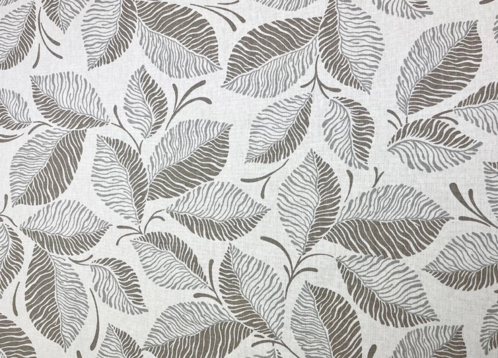 Tovaglia Per Salotto Cucina Tavolo 100% Cotone Made In Italy Jungle RP - 140x300 - Tortora