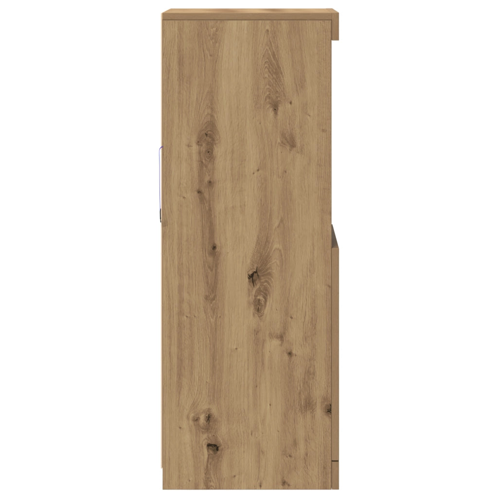 Credenza con luci LED Quercia Artigianale 41x37x100 cm