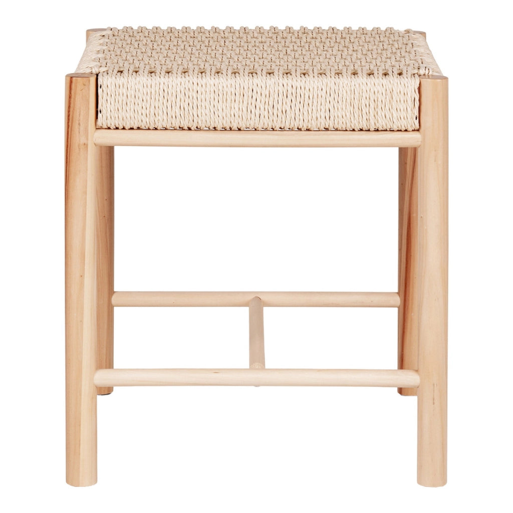 Sgabello Basso Abano, Marrone, Legno, 42x42x46,5 cm