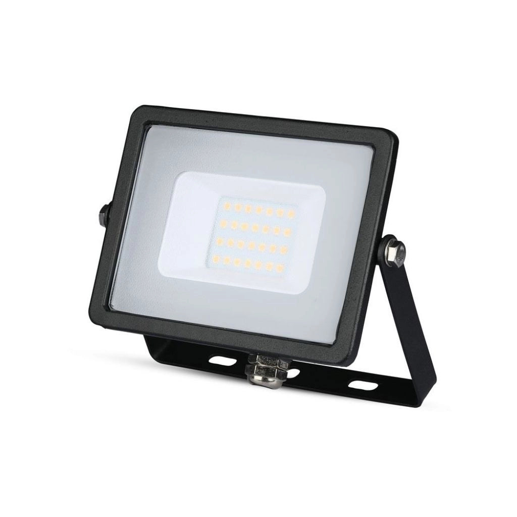 V-TAC PRO VT-20-B Faro Faretto LED SMD Chip Samsung 20W Colore Nero 6400K IP65 SKU 441