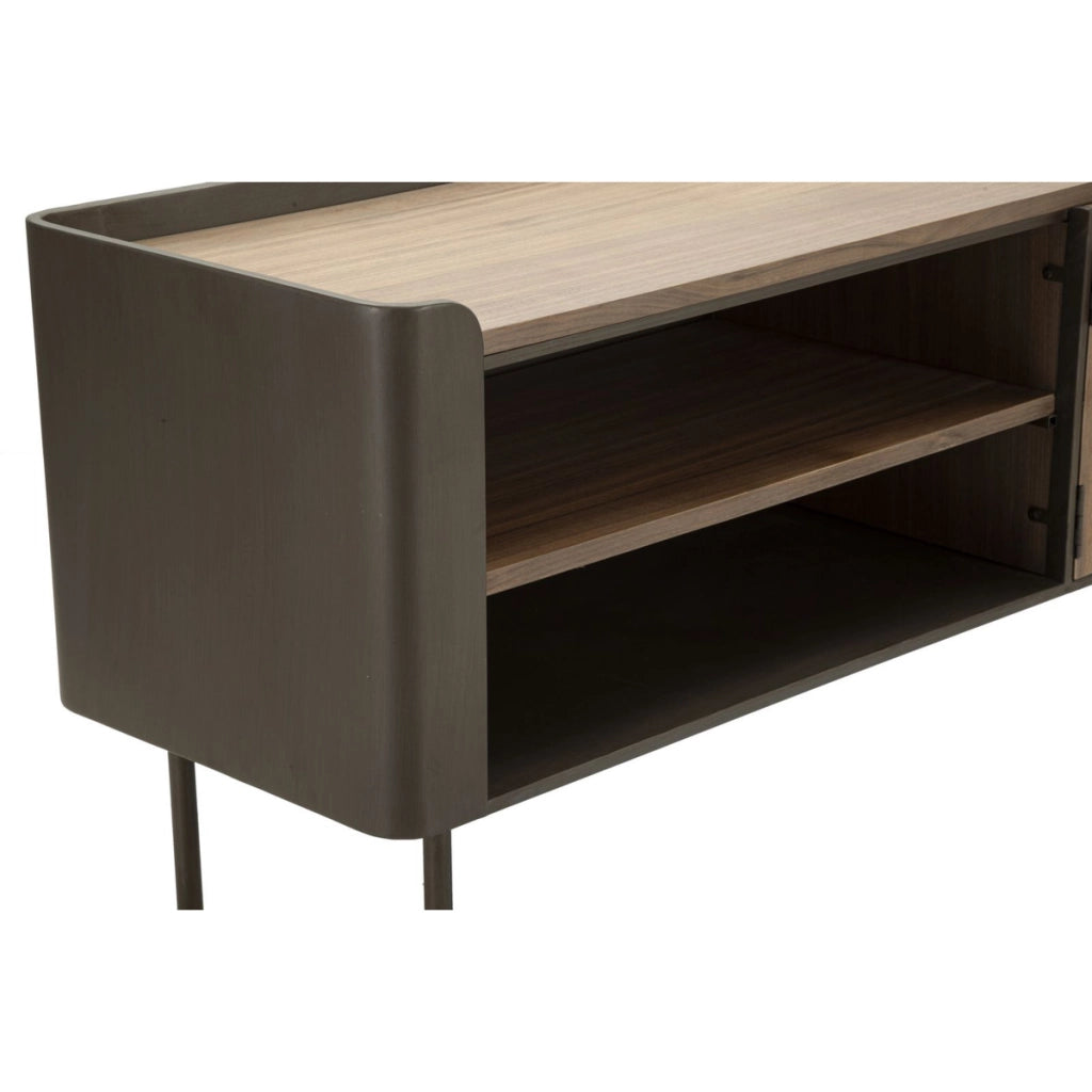 Mobile Porta TV VKH229, Marrone, Legno, 150x42x58 cm