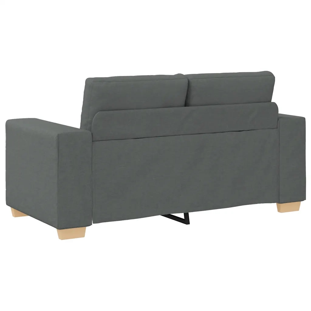 vidaXL Divano Divanetto Grigio Scuro 120 cm in Tessuto