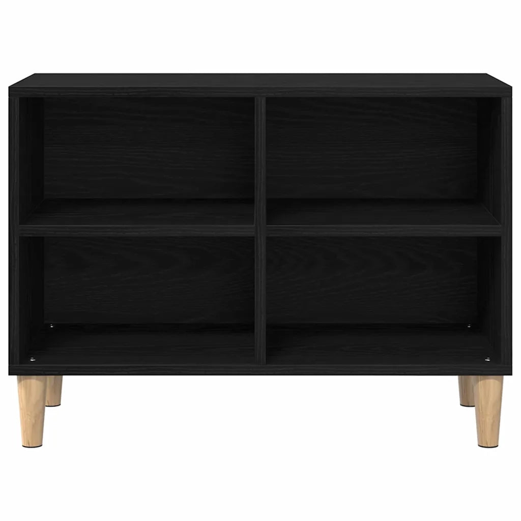 Mobile TV Rovere Nero 69,5 x 30 x 50 cm Legno multistrato 862583
