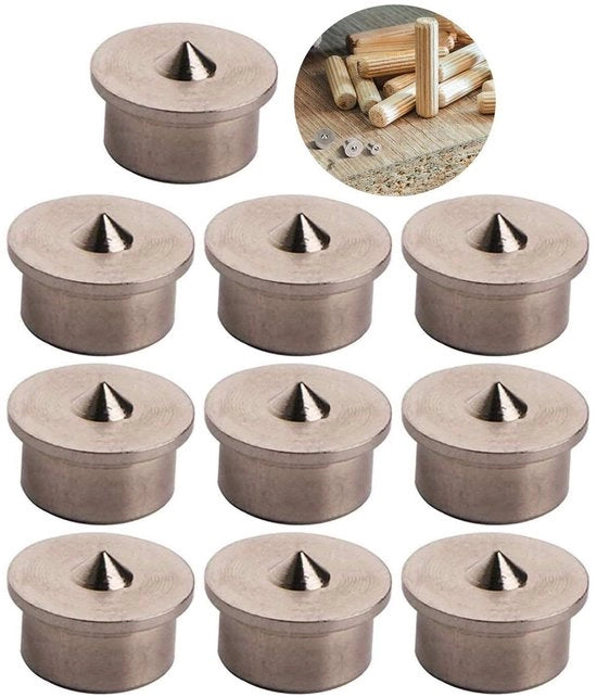 Centro di allineamento per lavorazione del legno Deuvel - 10 mm - set da 10 pezzi