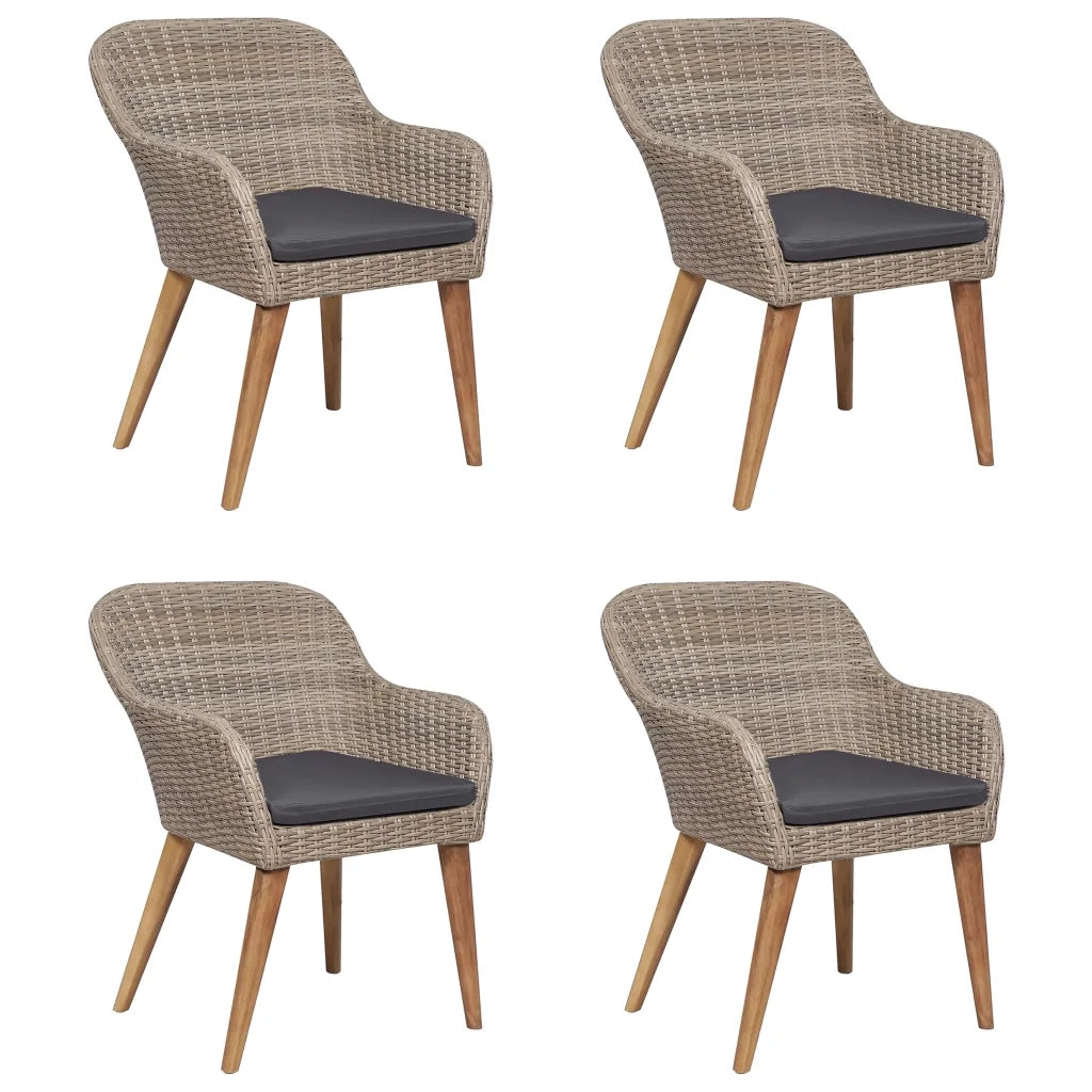 Set Mobili da Pranzo per Giardino 5 pz Marrone 3068774