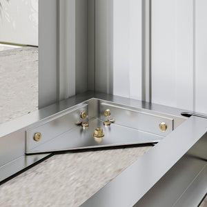 Capanno Portalegna 150x66.5x150 cm Base Rialzata e Tetto Inclinato in Acciaio Grigio Scuro