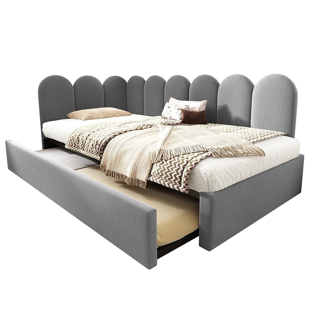 Divano letto daybed - Xylo - 90x200 cm letto nascosto grigio
