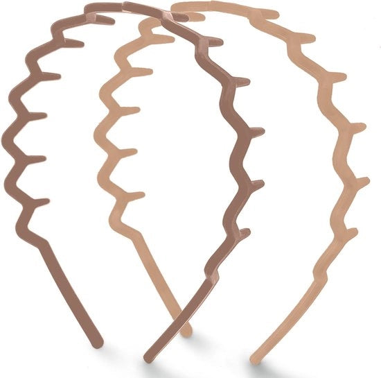 Accessorio Antiscivolo per Capelli con Denti per Donne - Accessorio Antiscivolo per Capelli Liscio - Fascia Zig Zag Comoda - 2 Pezzi