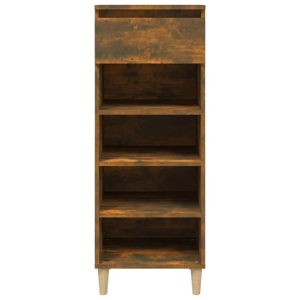 Scarpiera mobiletto portascarpe mobile per ingresso/corridoio/soggiorno 40 x 36 x 105 cm legno ingegnerizzato marrone 02_0021559