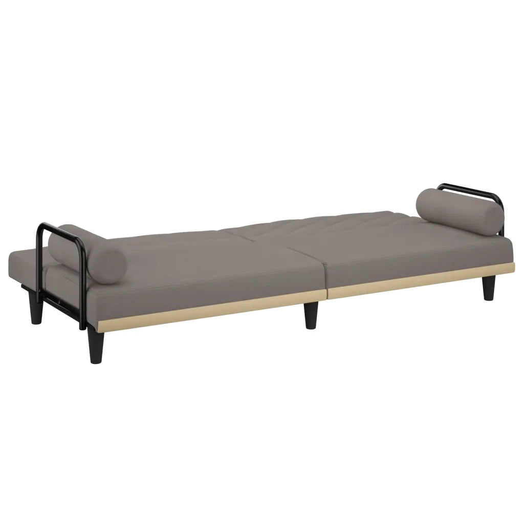 Divano letto | Sof¨¤ letto | Letto singolo con Braccioli Tortora in Tessuto