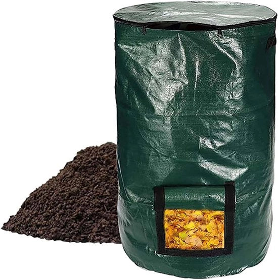 Compostatore in piedi per balcone, giardino e terrazza con compostaggio rapido e finestra di rimozione del compost