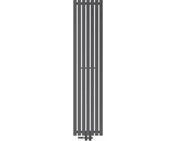 Riscaldatore per bagno Stella 370x1600 mm antracite con connessione al pavimento