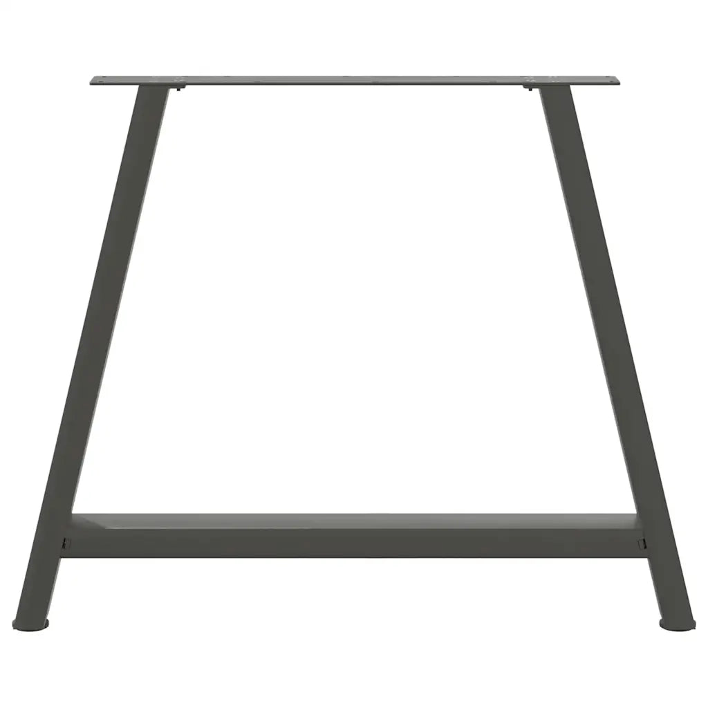 vidaXL Gambe per tavolo da pranzo a forma di A 2 pz Antracite 90x(72-73) cm Acciaio