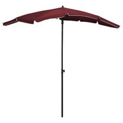 Ombrellone da Giardino con Palo 200x130 cm Rosso BordÃ²