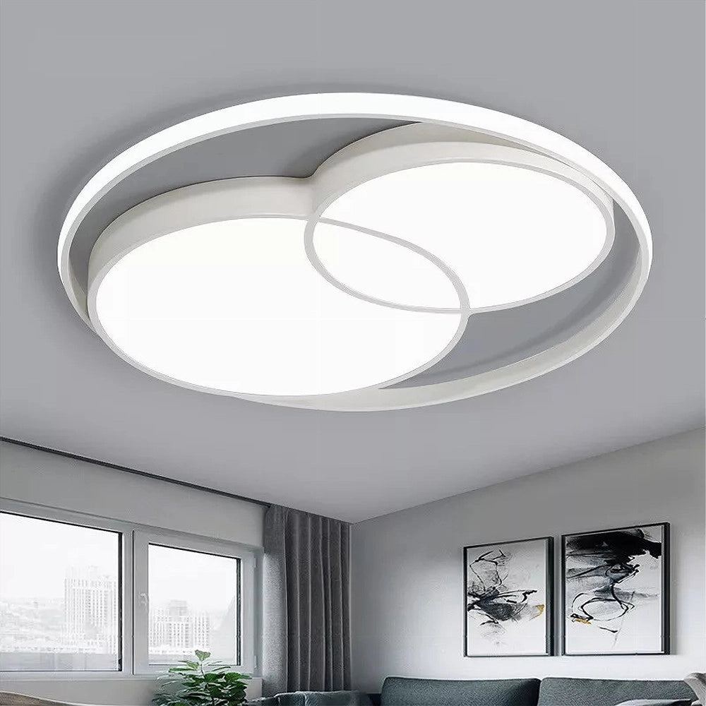 Trade Shop - Plafoniera Led 36 W Cerchio Bianco Moderno Da Soffitto Tonda Luce Naturale 71431 -