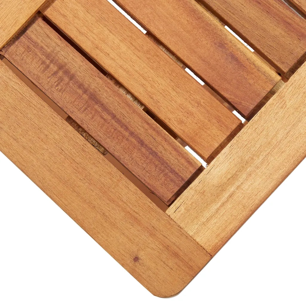 Lettino Prendisole con Tavolino in Polyrattan e Legno Acacia cod mxl 16010