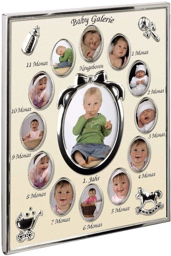 Fotolista con 13 spazi per foto di compleanno del bambino