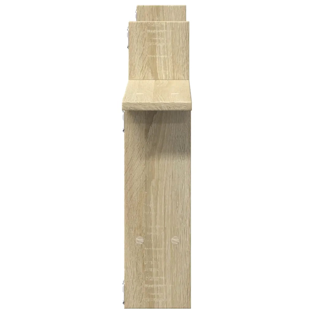 Mensole Parete 2pz Rovere Sonoma 50x12x50 cm in Truciolato 853256