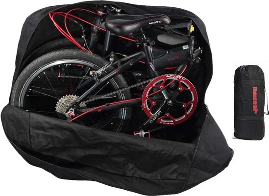 Borsa trasporto bicicletta 20 pollici, tas universale per bicicletta, protezione per bicicletta, tas opvolutile, tas da viaggio per bicicletta, nero, 50 cm