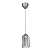 Lampada da soffitto Optical MDL3871 con paralume triangolo in plastica fumè H70xL11