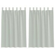 Tende in Voile con Passanti 2 pz Grigio Chiaro 140x175 cm