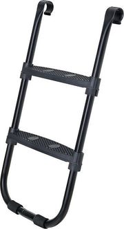 Scala Trampolino - Scala Trampolino Adattabile - Scala Trampolino Antiscivolo - Lame in Acciaio Verniciato - Nero - 40,6 x 7,3 cm (L x P)