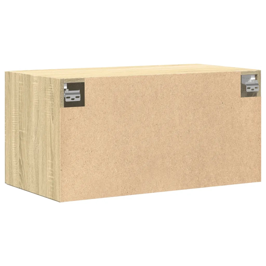 vidaXL Mobile a Parete Rovere Sonoma 80x42,5x40 cm Legno Multistrato