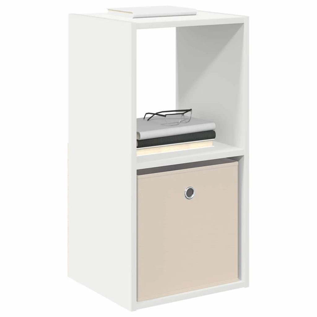 Comodino 2 pcs Bianco 35 x 32 x 68,5 cm Legno multistrato